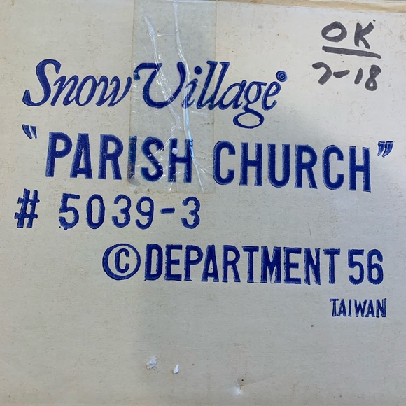 Snow Village - Parish Church (In original box) - Picture 2 of 4